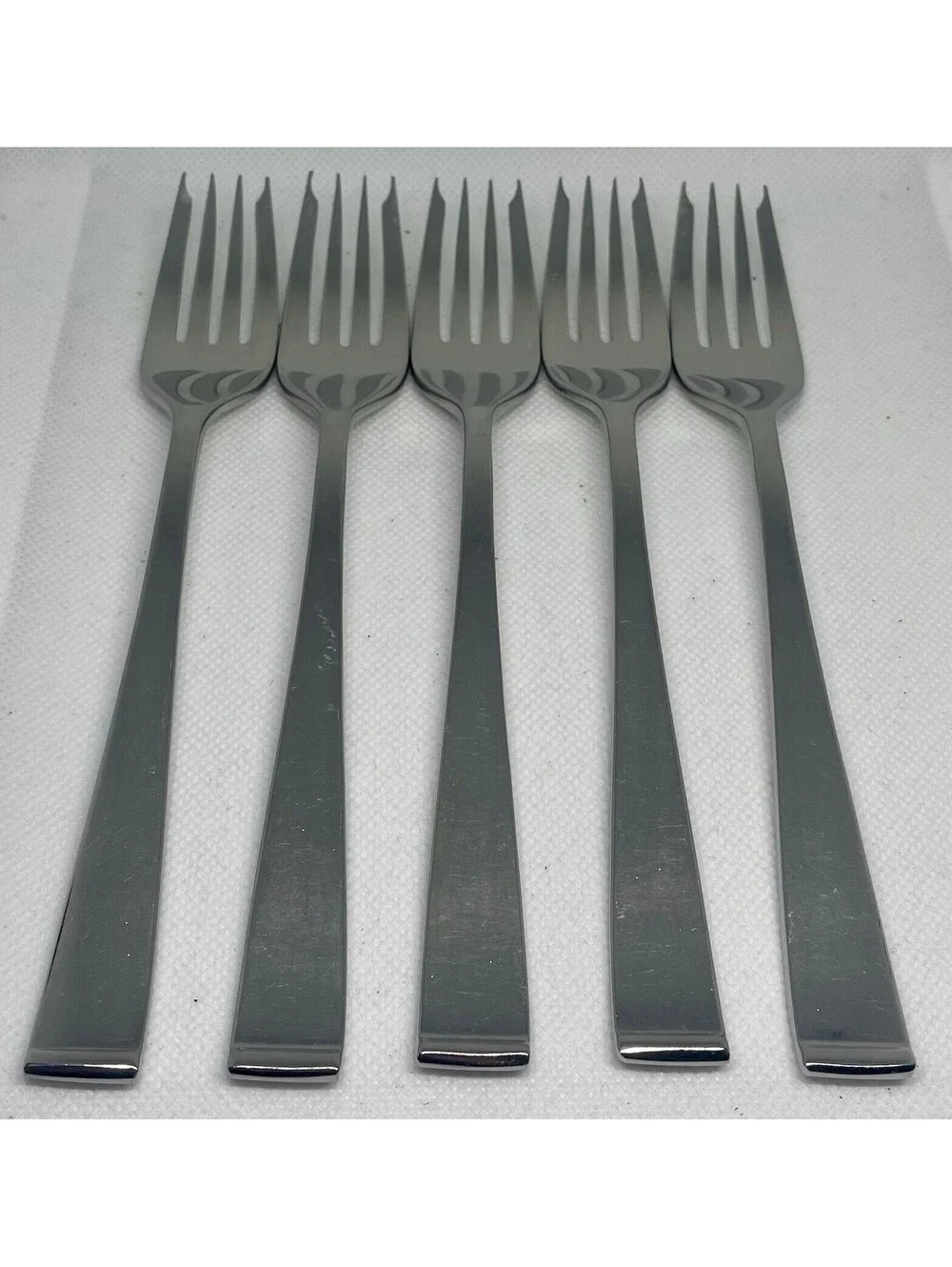 (5) Lyon New Charm Stainless Salad Fork Lot ~ 7”